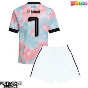 Belgie Kevin De Bruyne #7 Dětské Venkovní dres komplet MS 2026 Krátký Rukáv (+ trenýrky)